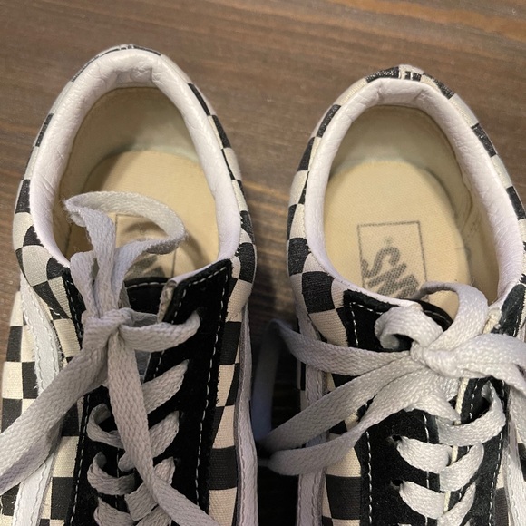 Vans Primary Check Old Skool Black/Wt. Size 7/5.5 - Picture 4 of 5